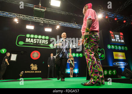 ArenaMK, Milton Keynes, Regno Unito. 31 gennaio, 2016. Unibet Masters Freccette campionato. Credito: Azione Sport Plus/Alamy Live News Foto Stock