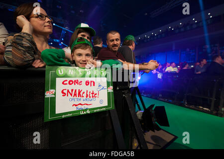 ArenaMK, Milton Keynes, Regno Unito. 31 gennaio, 2016. Unibet Masters Freccette campionato. Credito: Azione Sport Plus/Alamy Live News Foto Stock