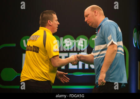 ArenaMK, Milton Keynes, Regno Unito. 31 gennaio, 2016. Unibet Masters Freccette campionato. Credito: Azione Sport Plus/Alamy Live News Foto Stock