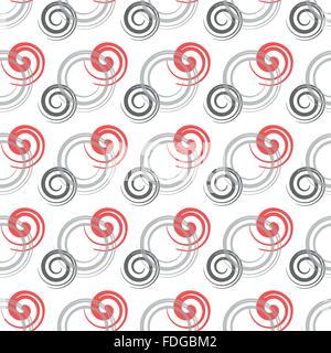 Seamless sfondo colorato con spirali Illustrazione Vettoriale