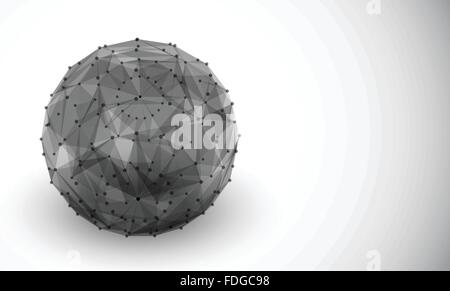 Sfera di poli basso Illustrazione Vettoriale