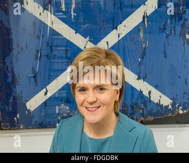 Nicola Sturgeon, Primo Ministro, Politica, Scozia, Snp. Elezioni generali del Regno Unito 2015, I Primi Minis della Scozia Foto Stock
