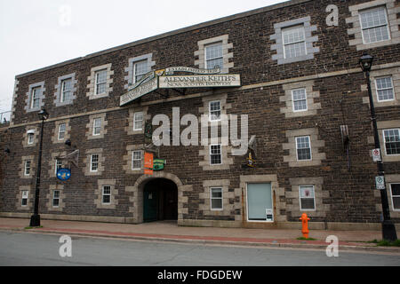 Facciata di Alexander Keith's Brewery in Halifax, Canada. La birreria in Nova Scotia è stata fondata nel 1820. Foto Stock
