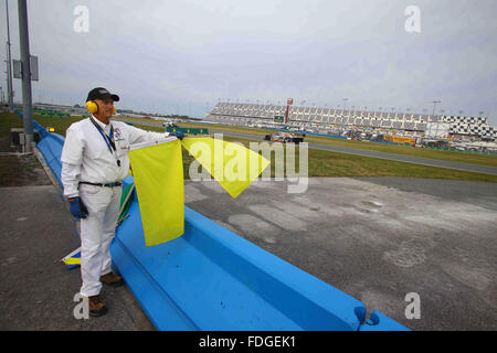 Daytona Raceway, Daytona Beach, Florida, Stati Uniti d'America. 31 gennaio, 2016. Rolex 24 Ore di Daytona campionati. Credito MARSHALL: Azione Plus sport/Alamy Live News Foto Stock