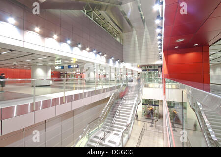 La stazione della metropolitana di Hong Kong Foto Stock