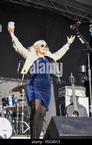 Philadelphia, Pennsylvania, USA. 31 gennaio, 2016. Cantante, compositore, e attrice, ELLE RE, eseguendo a radio 104,5 Winter Jam @ XFinity Live in Philadelphia PA Credito: Ricky Fitchett/ZUMA filo/Alamy Live News Foto Stock