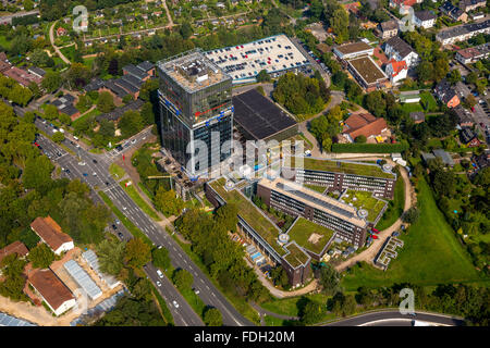 Vista aerea, Bundesknappschaft, amministrative Bochum, fondo pensione, 450-euro i lavori, marginale occupazione, Romin grattacielo, Foto Stock