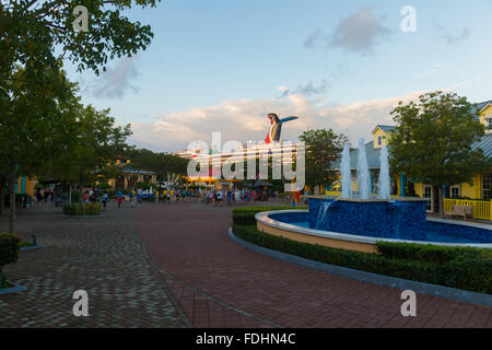 Roatan Island mogano Bay, Honduras Foto Stock
