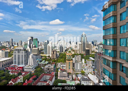 Elevata la vista della citta'. Bangkok, Tailandia. Foto Stock
