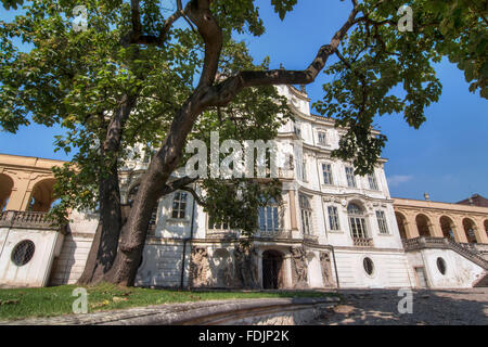 Il castello di Ploskovice - famoso castello barocco Foto Stock