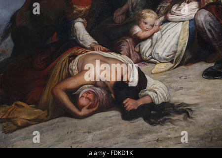 Le donne souliotes,1827. Da Ary Scheffer (1795-1858). Il suicidio eroico di Souliote donne. Guerre Souliote 1803. Foto Stock