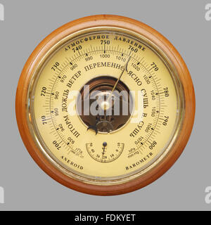 Il vecchio strumento di misurazione - termometro, barometro e