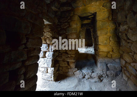 Rovine Inca a Isla del Sol sul lago Titicaca in Bolivia Foto Stock