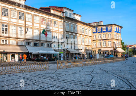 Largo do La Fontaine, Guimaraes, Minho, Portogallo Foto Stock