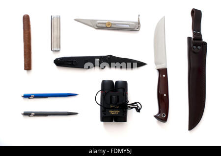 Una collezione di coltelli da tasca Foto stock - Alamy