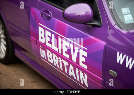 Un marchio UKIP MG Rover auto. Foto Stock