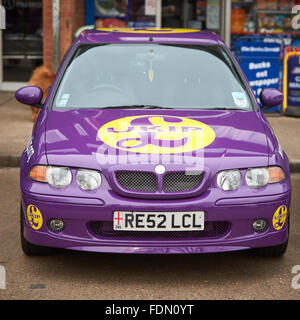 Un marchio UKIP MG Rover auto. Foto Stock