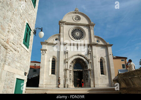 Šibenik Cattedrale - Motif dalla Dalmazia, Croazia Foto Stock