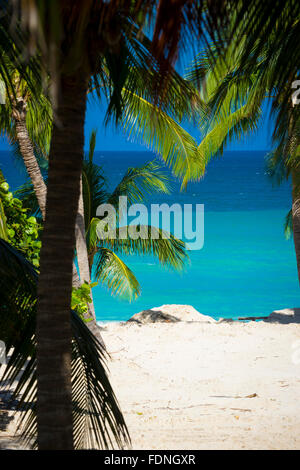 Sunny beach a Varadero,cuba Foto Stock