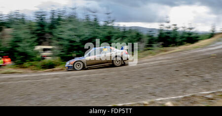Subaru rally car Foto Stock