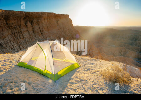 Campeggio al Font del punto in Anza-Borrego Desert State Park, California Foto Stock