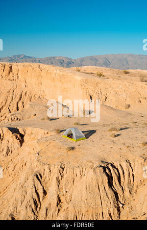 Campeggio al Font del punto in Anza-Borrego Desert State Park, California Foto Stock