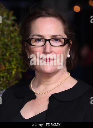 Westwood, California, Stati Uniti d'America. Il 1° febbraio 2016. Jillian Armenante arriva per la premiere del film 'Hail, Cesare" presso il Villaggio del teatro. Credito: Lisa O'Connor/ZUMA filo/Alamy Live News Foto Stock