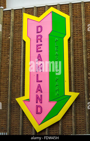 Dreamland Pleasure Park, Margate, Kent, sud-est dell' Inghilterra, Regno Unito Foto Stock