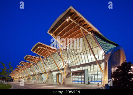 Olympic pattinaggio di velocità ovale, Richmond, BC. In Canada. Foto Stock