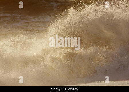 Navigare su loe bar, vicino porthleven, Cornwall, Gran Bretagna. Foto Stock