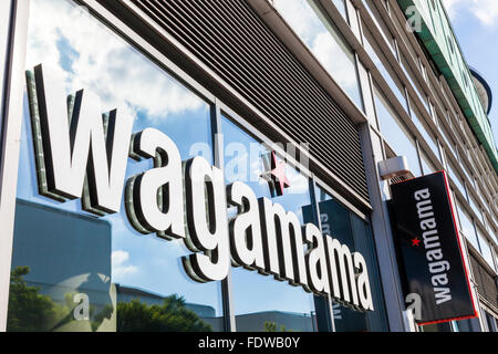 Ristorante Wagamama, Nottingham, Inghilterra, Regno Unito Foto Stock