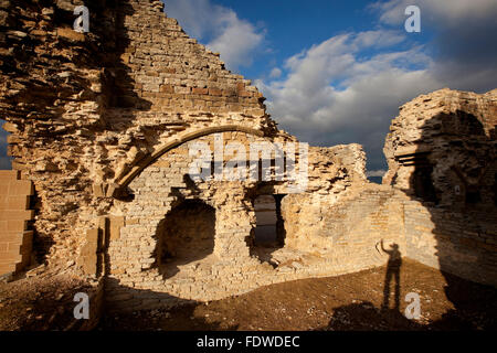 Il castello di Tiebas. La Navarra. Spagna Foto Stock