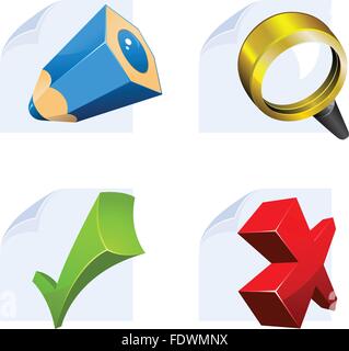 Editor di icone per il web Illustrazione Vettoriale