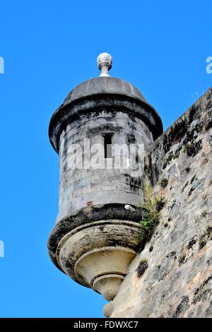 Castillo San Felipe del Morro nella vecchia San Juan, Puerto Rico Foto Stock
