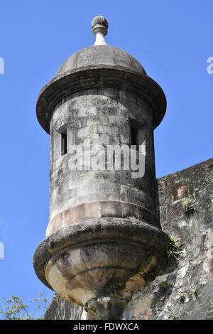 Castillo San Felipe del Morro nella vecchia San Juan, Puerto Rico Foto Stock
