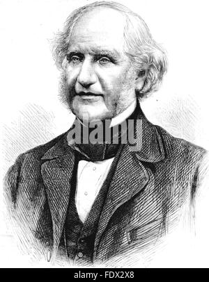 GEORGE PEABODY (1795-1869) anglo-americano filantropo e imprenditore Foto Stock