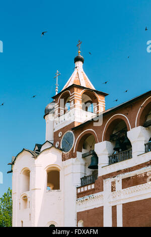 Belfry nel monastero di San Euthymius a Suzdal, Russia. Foto Stock