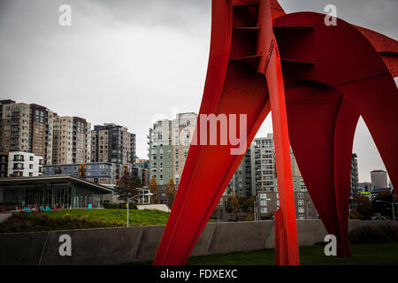 L'Olympic Sculpture Park è un parco pubblico a Seattle, Washington Foto Stock