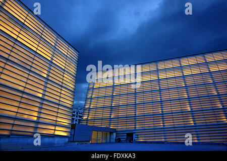 Il Kursaal, centro culturale e congressuale, in San Sebastian (Donostia), Paesi Baschi, Spagna. Foto Stock