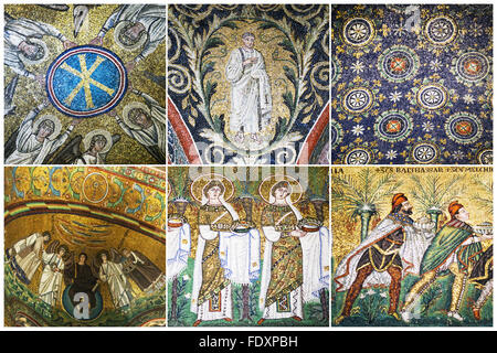 Mosaici di Ravenna, Italia Foto Stock