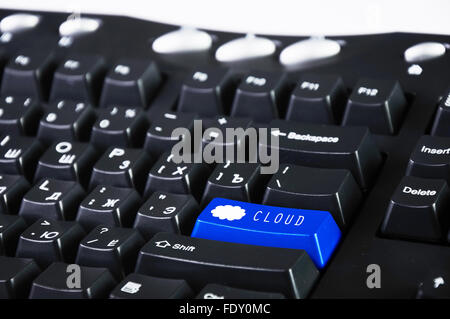 Immagine della tastiera del computer con simbolo clous su di esso Foto Stock