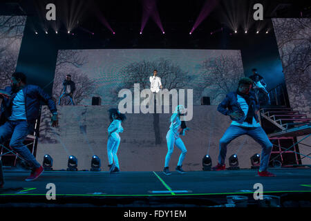 Brighton, Regno Unito. 2 febbraio 2016. Jason Derulo eseguire presso il Centro di Brighton a febbraio 2nd, 2016 inBrighton, Inghilterra. Credito: Jason Richardson/Alamy Live News Foto Stock