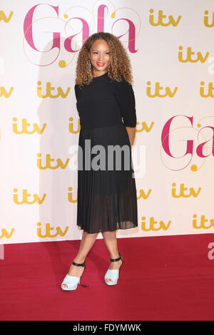 Londra, UK, 19 Nov 2015: Angela Griffin assiste il Gala di ITV al London Palladium di Londra Foto Stock