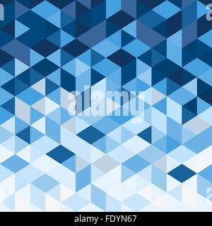 Blue abstract sfondo poligonale. vettore design geometrico con triangoli Illustrazione Vettoriale