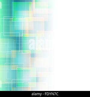 Abstract sfondo blu con le piazze Illustrazione Vettoriale