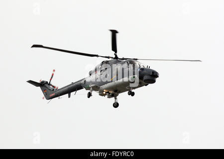 Cuxhaven, Germania, Marina di elicotteri in volo Foto Stock