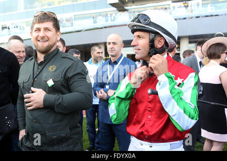 Dubai, Emirati arabi uniti, Ramzan Kadyrov, Presidente della Repubblica cecena Foto Stock