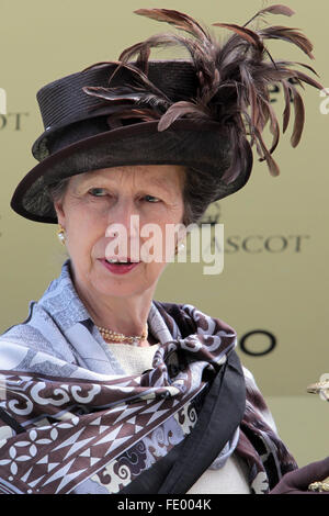 Ascot, Regno Unito, Princess Anne Mountbatten-Windsor Foto Stock