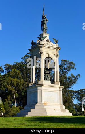 Statua di Francis Scott Key in musica Concourse, il Golden Gate Park di San Francisco, California, Stati Uniti d'America Foto Stock