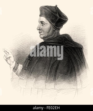 Thomas Wolsey o Woolsey, c. 1473-1530, un inglese un personaggio politico e il cardinale della Chiesa Cattolica Romana Foto Stock